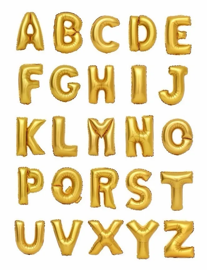 BALÃO LETRA 95 CM DOURADO