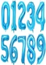 BALAO NUMERO 95cm AZUL