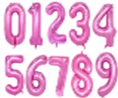 BALAO NUMERO 95cm ROSA