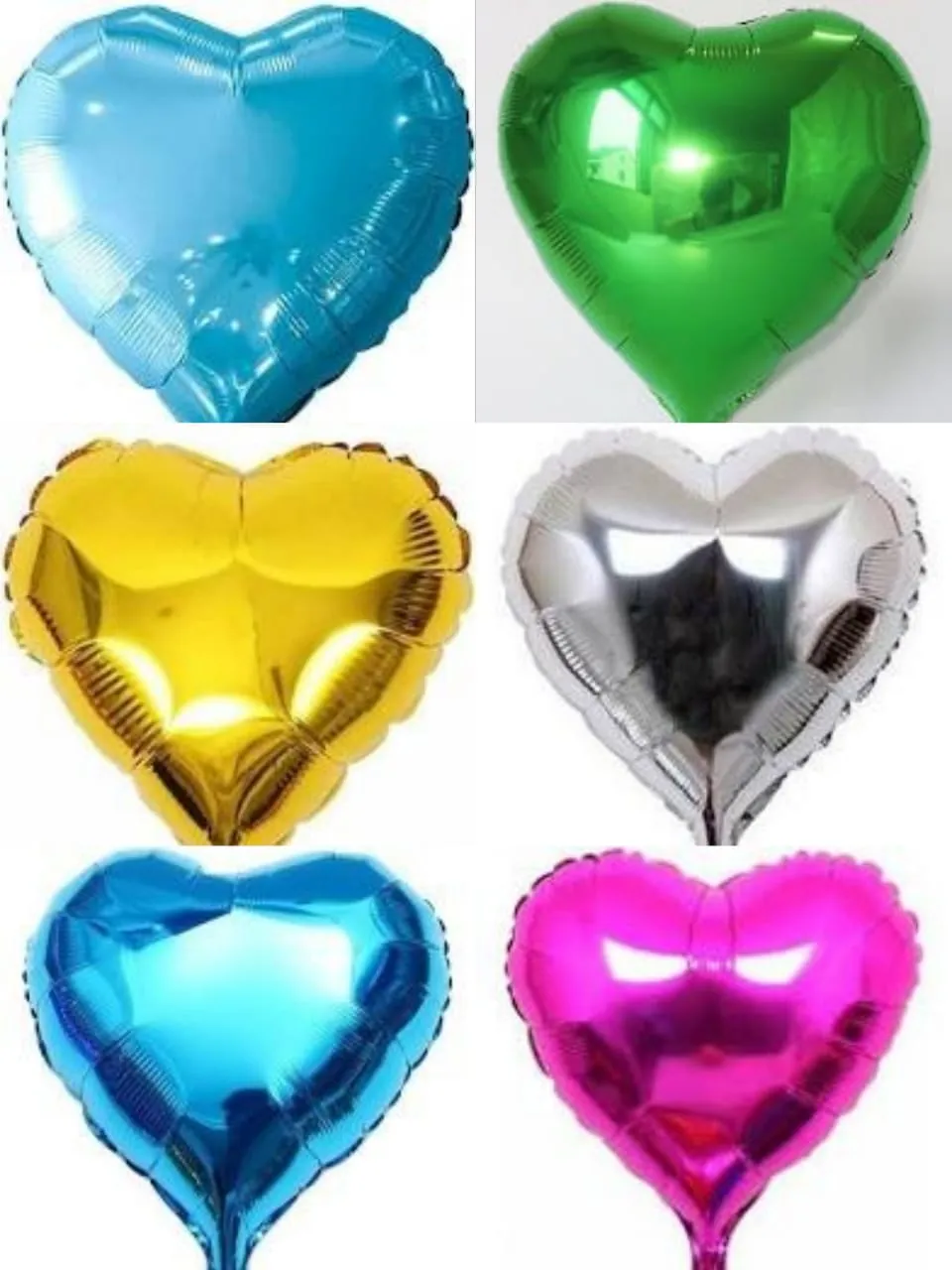 Balão coração colorido 18 polegadas