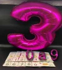 Balão número pink 75cm