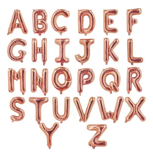 BALÃO LETRA 40cm ROSÉ GOLD