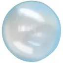 BALÃO BUBBLE 18" AZUL COM TRANSPARÊNCIA
