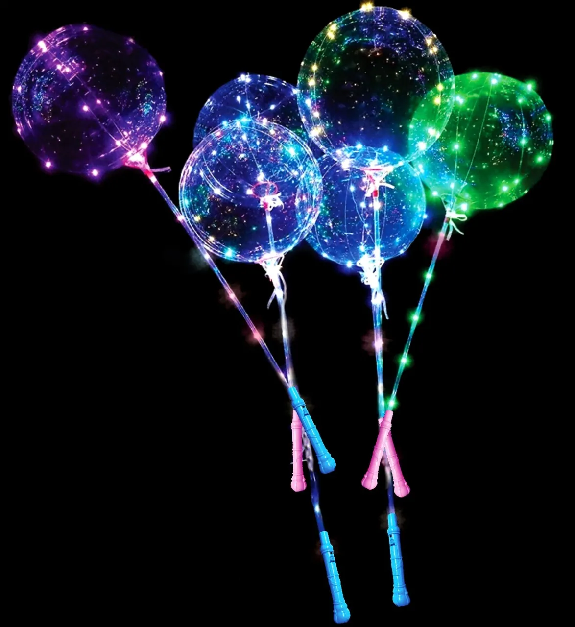 KIT BUBBLE 18 POLEGADAS COM LED E VARETA -REDONDO