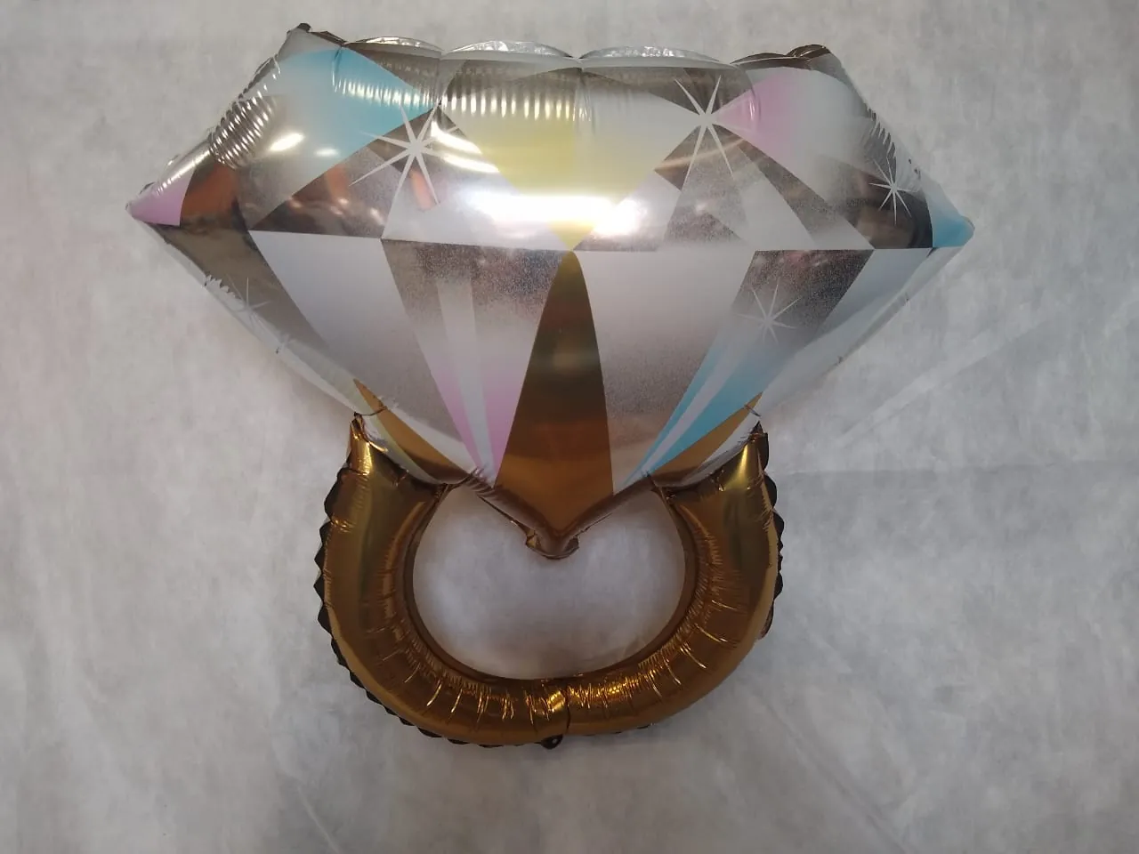 BALÃO ANEL DIAMANTE - EMBALADO 1 A 1 - COM INMETRO - FLUTUA COM GÁS HÉLIO