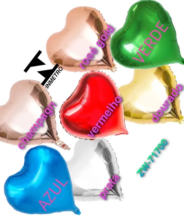 Balão coração 10 polegadas