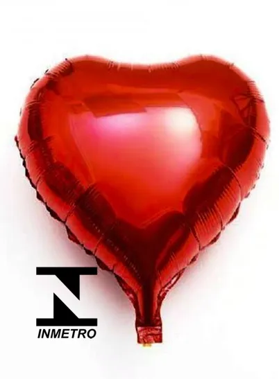 BALÃO CORAÇÃO VERMELHO 10 POLEGADAS - 25 CM