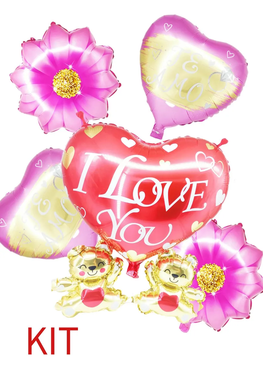 KIT BALÃO BUQUÊ ROMANCE
