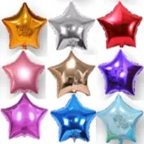 BALAO METALIZADO ESTRELA 15 CM (CORES: DOURADO-PRATA-AZUL -VERMELHO-PINK-ROSE GOLD-