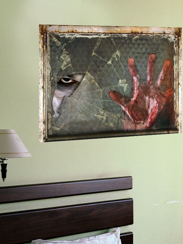 ADESIVO QUADRO MÃO VERMELHA