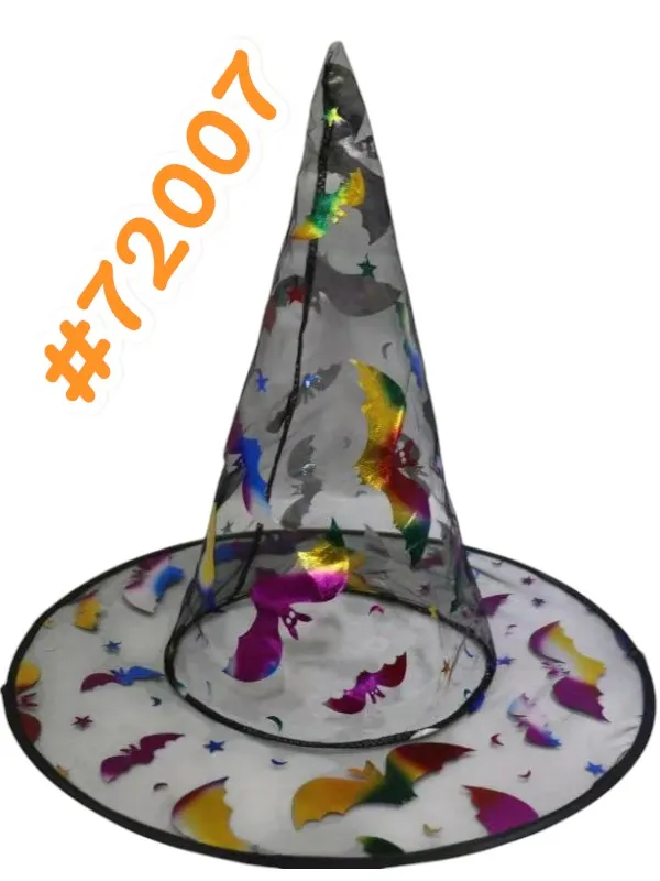 CHAPÉU BRUXA TULE DECORADO