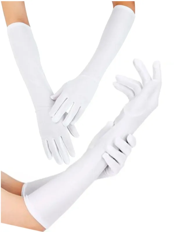 LUVA BRANCA 40cm (PAR)