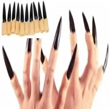 UNHA ENFEITE FANTASIA HALLOWEEN C/10