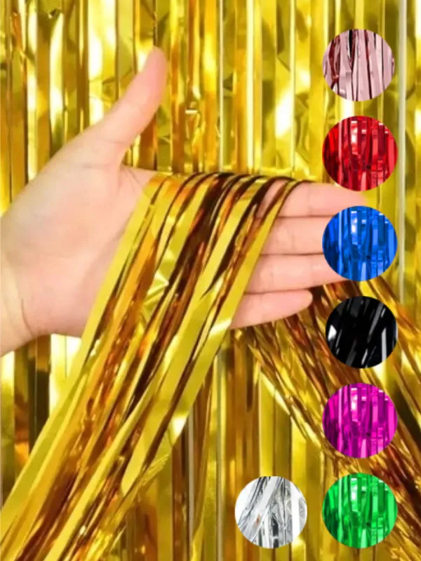 CORTINA METALIZADA 2 METROS