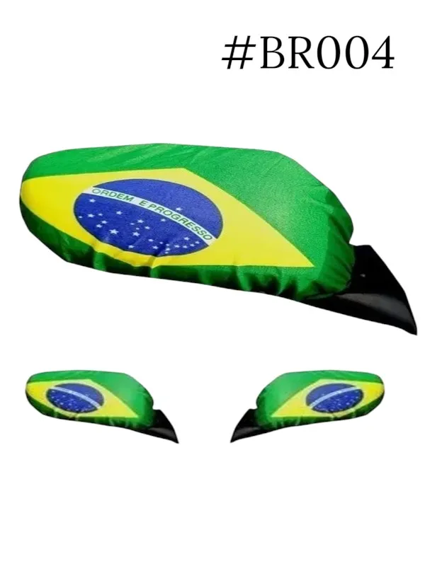 CAPAS DE RETROVISOR DE BANDEIRA DO BRASIL (PAR)