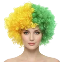 PERUCA VERDE E AMARELO