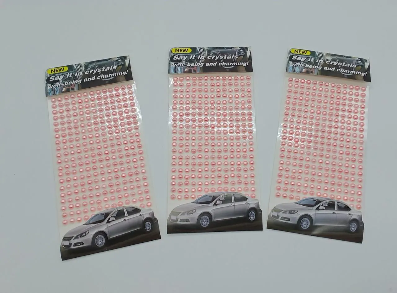 CARTELA ADESIVA MEIA PÉROLA - 5 MM