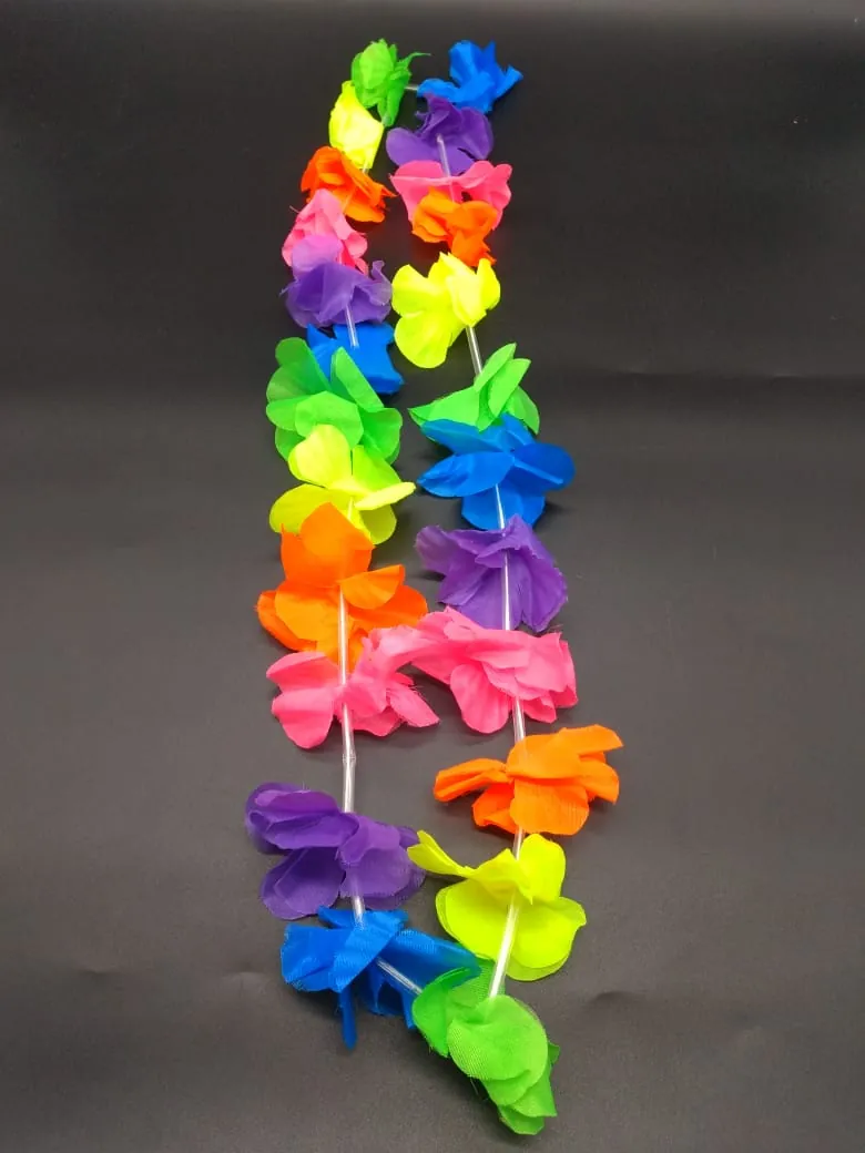 COLAR HAVAIANO NEON TECIDO