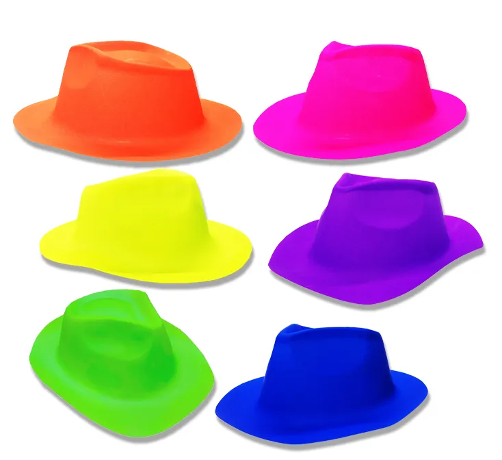 CHAPÉU COWBOY PLASTICO NEON
