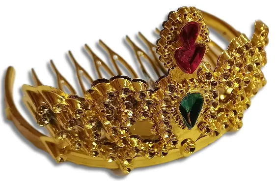 MINI COROA PRINCESA DOURADA