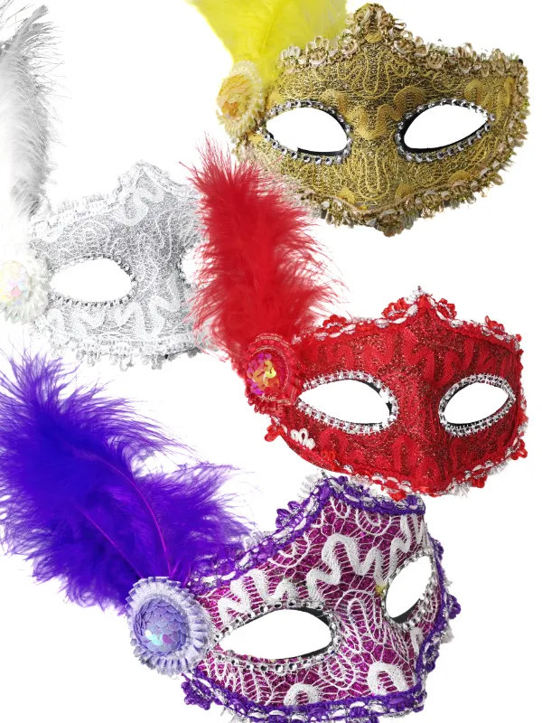 MASCARA COM PENA 72283