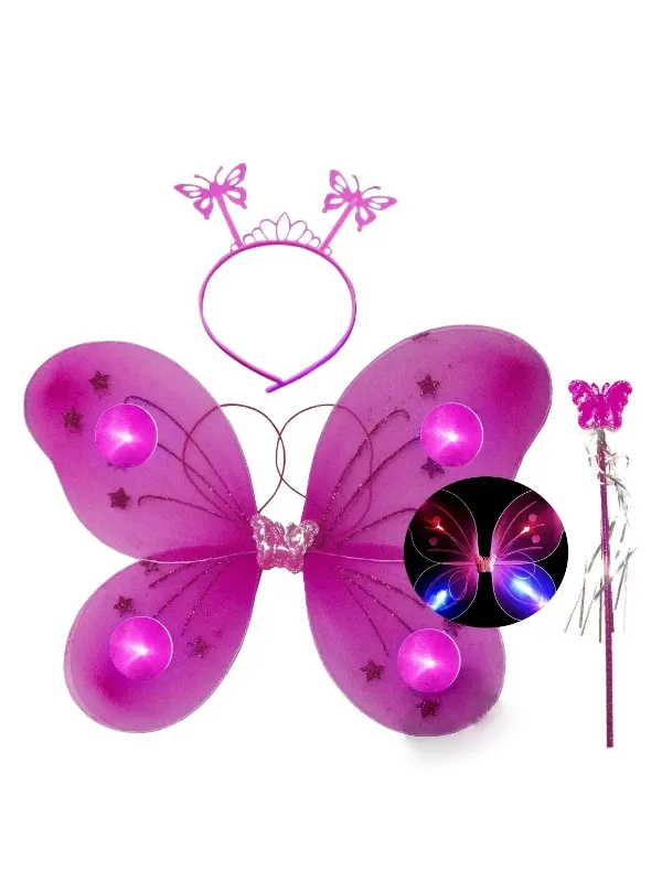 KIT ASA 3PCS COM LED,ASA VARINHA,TIARA