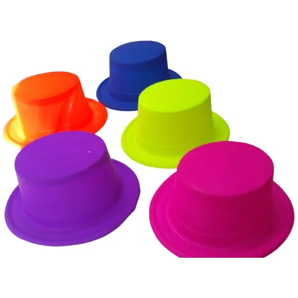 CARTOLA PLÁSTICA COLORIDA NEON