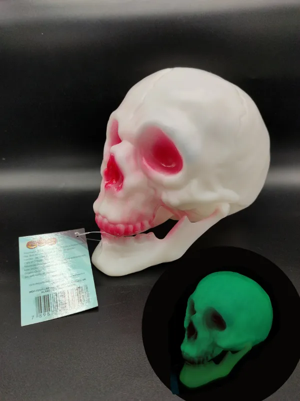 ENFEITE DE CAVEIRA NEON QUEIXO FLEXÍVEL