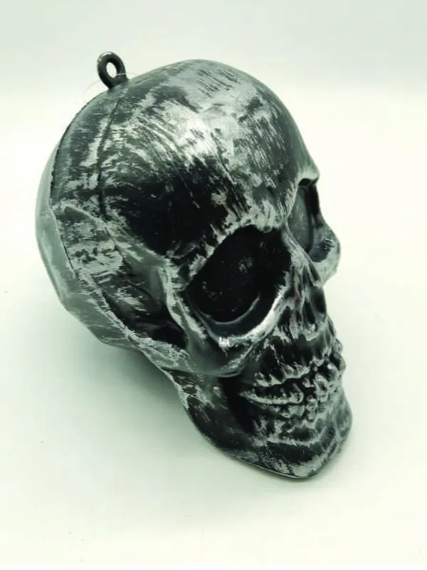 ENFEITE DE CAVEIRA PLÁSTICA