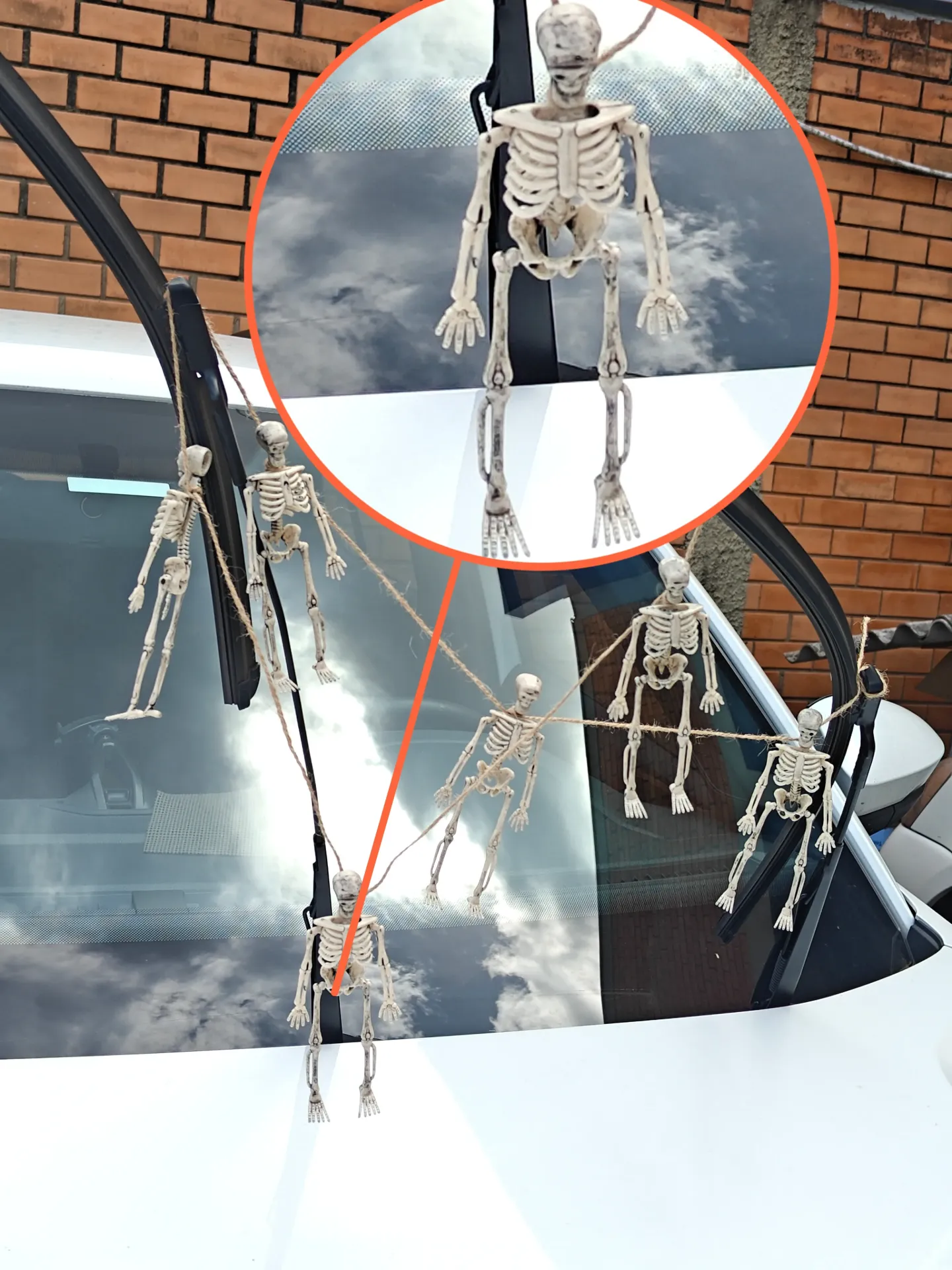 MINI ESQUELETO 6PÇS 1,5M CORDÃO