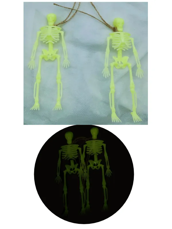 MINI ESQUELETO NEON PLASTICO DUPLO 14X6