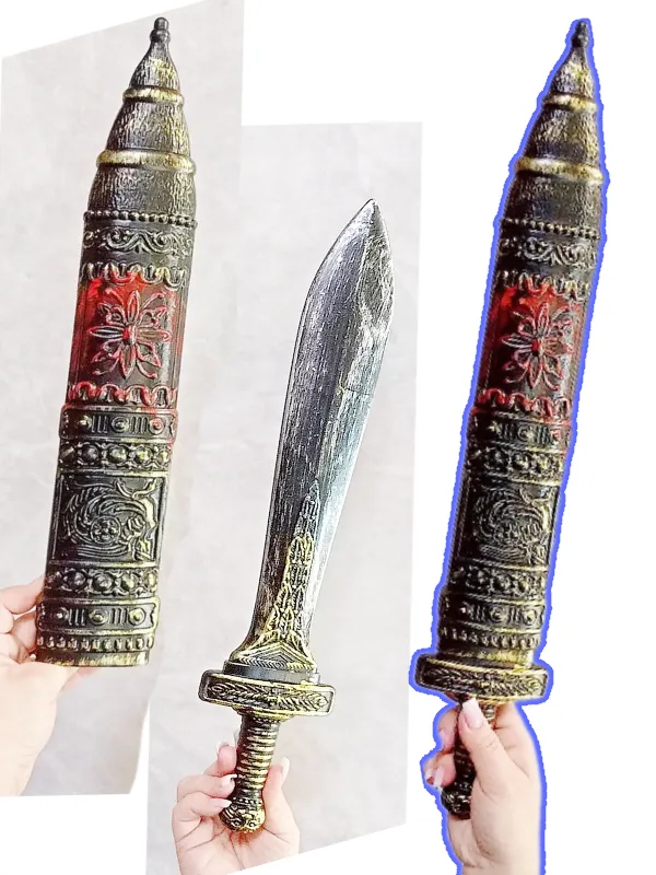 ESPADA COM BAINHA - ENFEITE PLÁSTICO