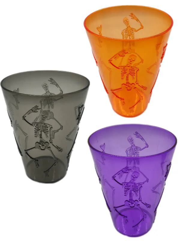 COPO DE PLASTICO CAVEIRA CORES