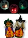 ABOBORA COM CAVEIRA OU BRUXA COM LUZ