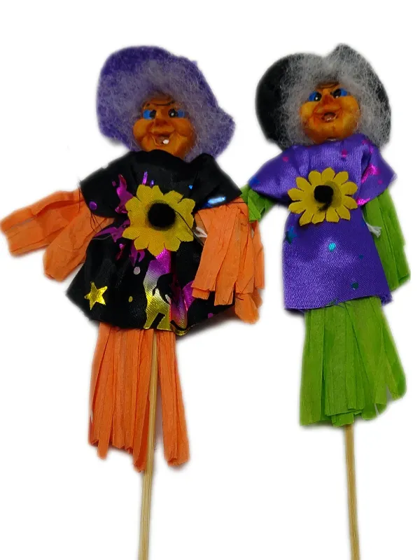 ESPANTALHO MINI BRUXA HALLOWEEN