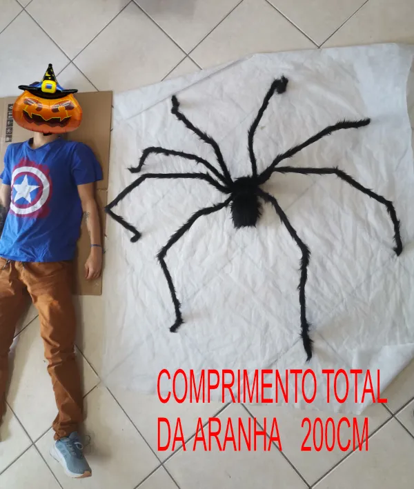 ENFEITE DE ARANHA ARTICULADO 2 METROS
