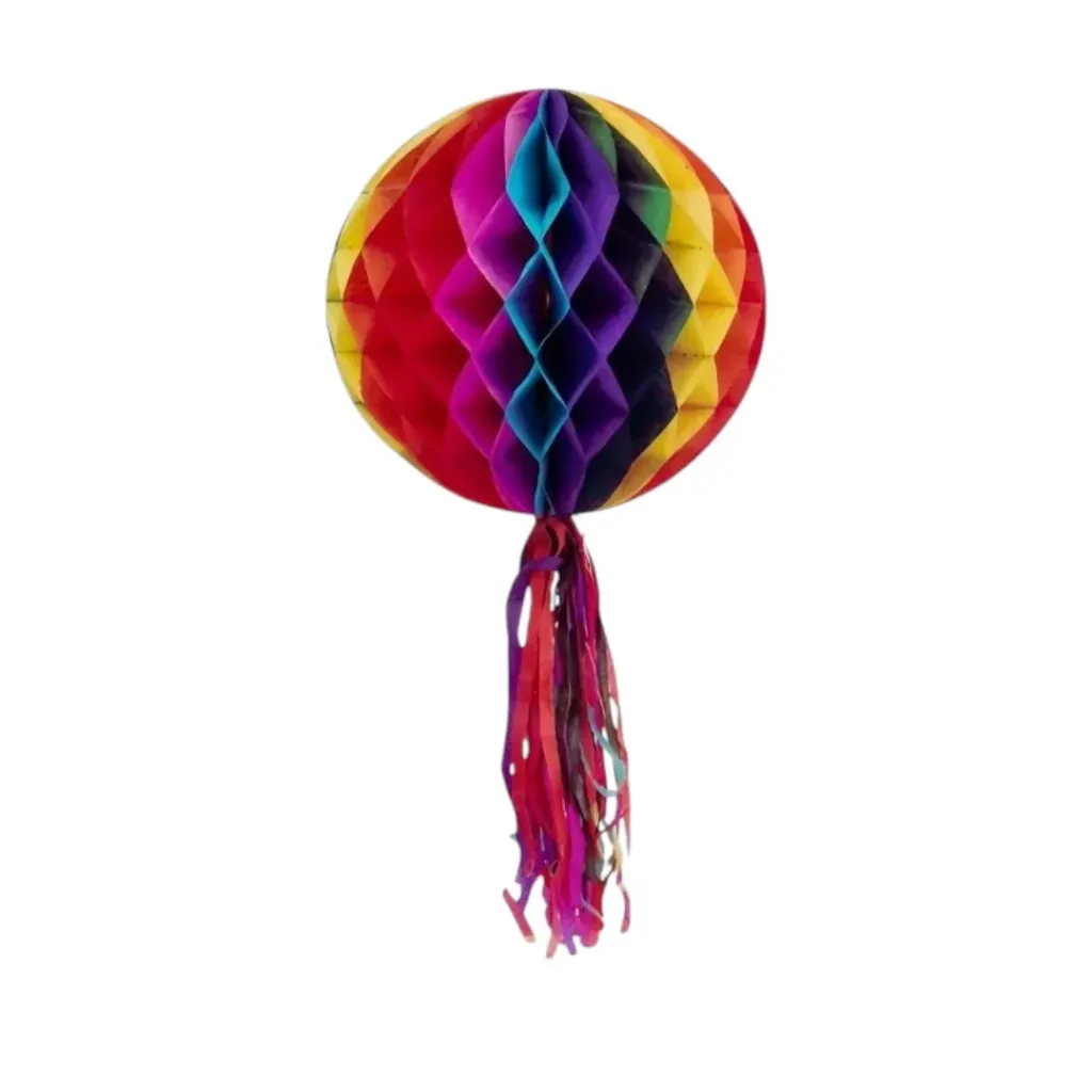 ORIGAMI DE BOLA 25CM COM FRANJA