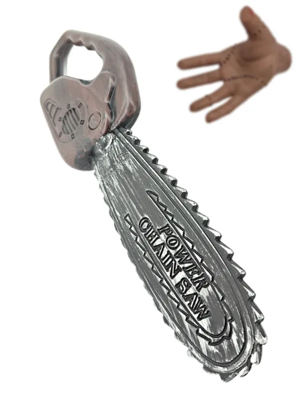 ENFEITE DE MOTOSSERRA DE PLÁSTICO