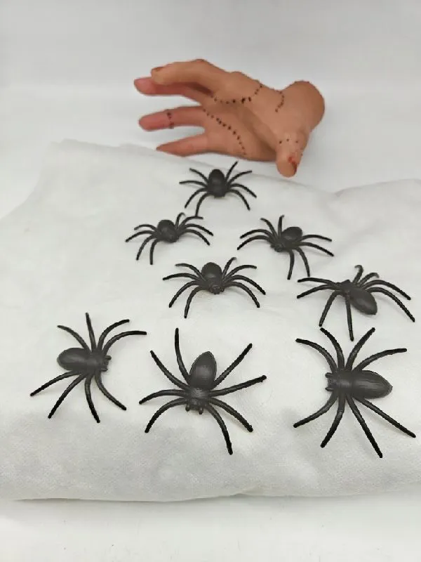 ARANHA PLÁSTICA PARA ENFEITE DE HALLOWEEN