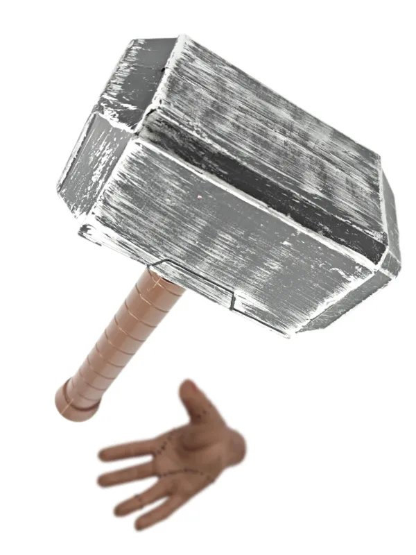 MARTELO DE HERÓI DE PLÁSTICO