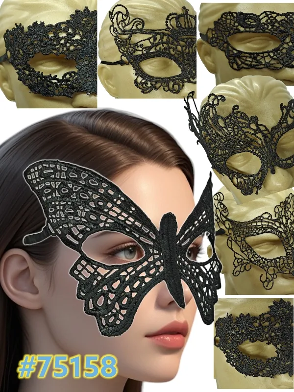 MÁSCARA DE RENDA VAZADA