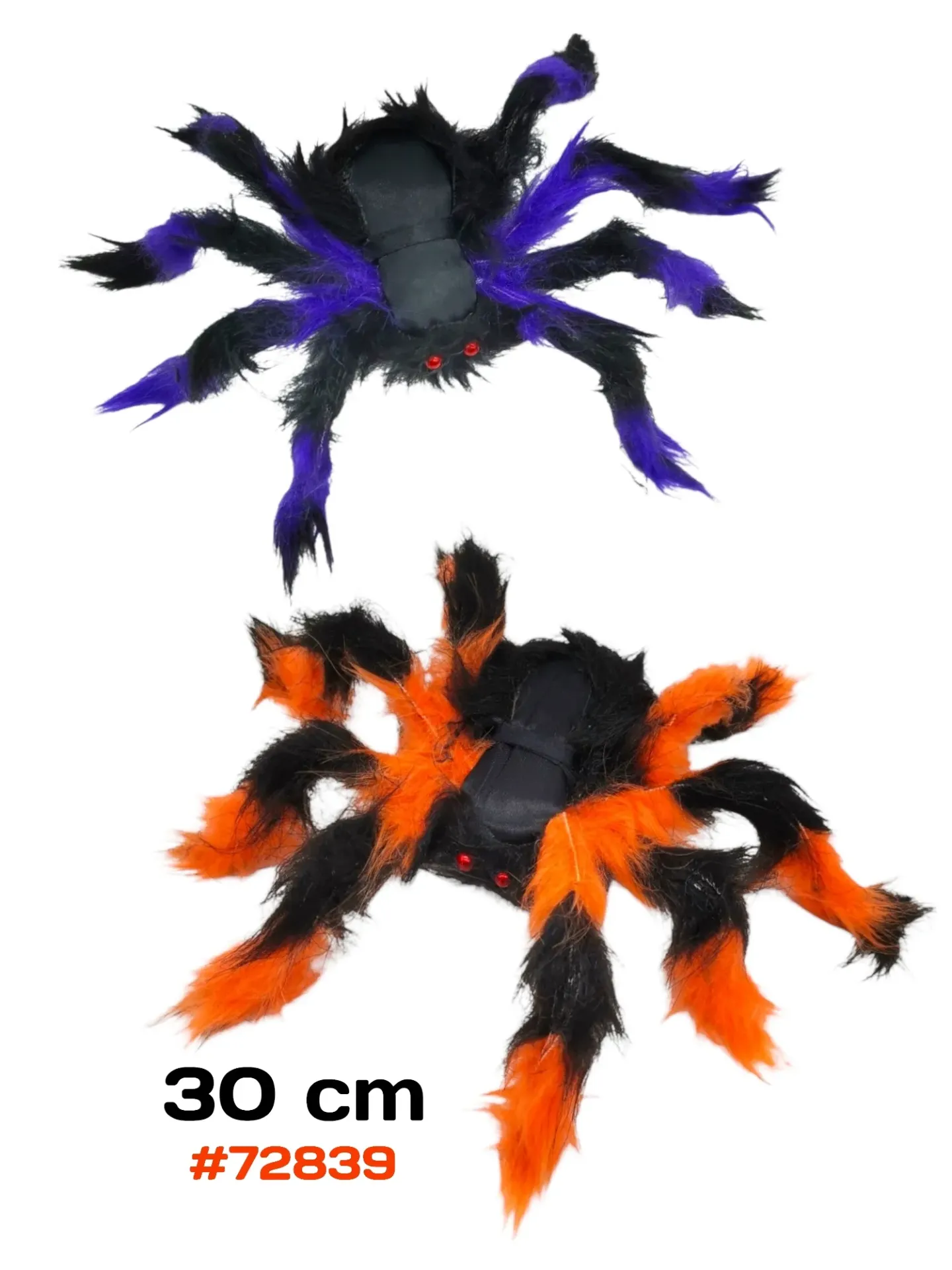 ENFEITE DE HALLOWEEN ARANHA PELUCIADA