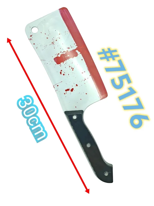 FACA DE ENFEITE PLÁSTICO COM SANGUE MOD-ZH