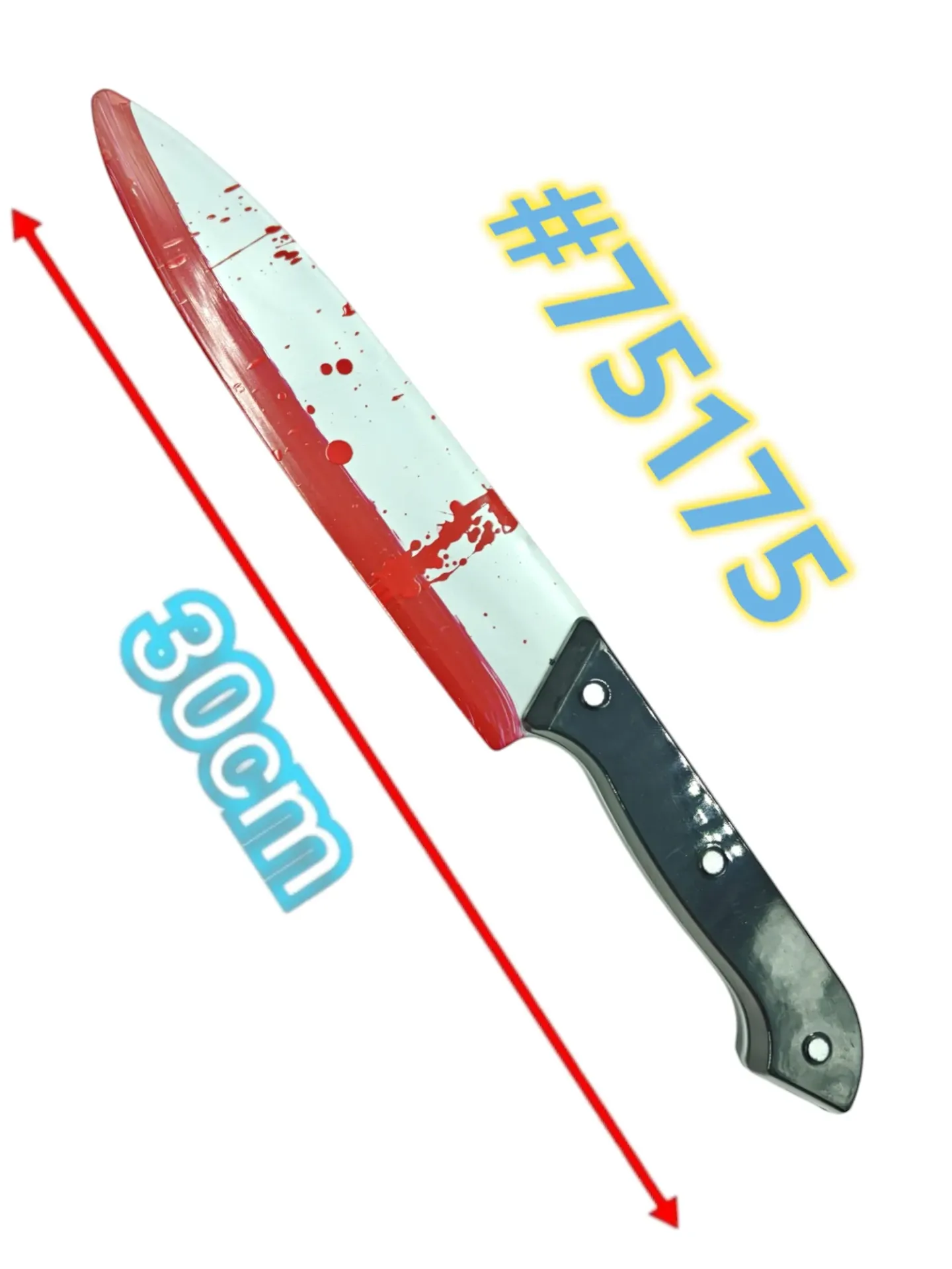 FACA DE ENFEITE PLÁSTICO COM SANGUE