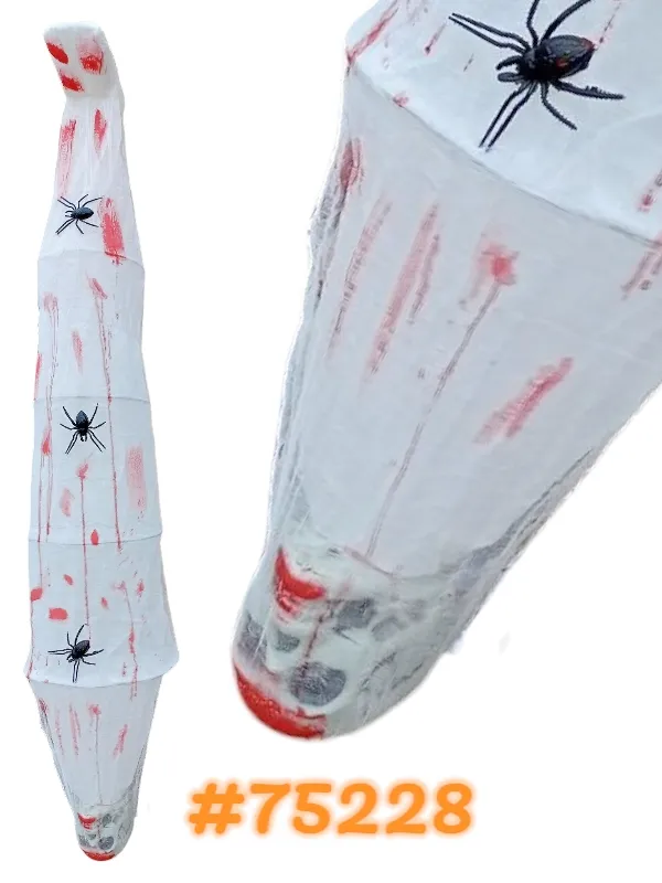 ESQUELETO ENROLADO NA TEIA DE ARANHA