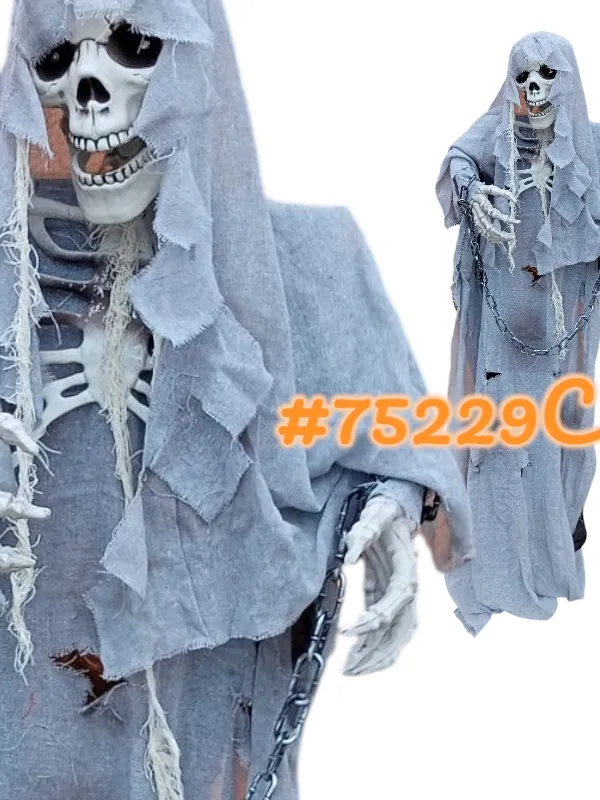 ESQUELETO COM CORRENTE E SOM