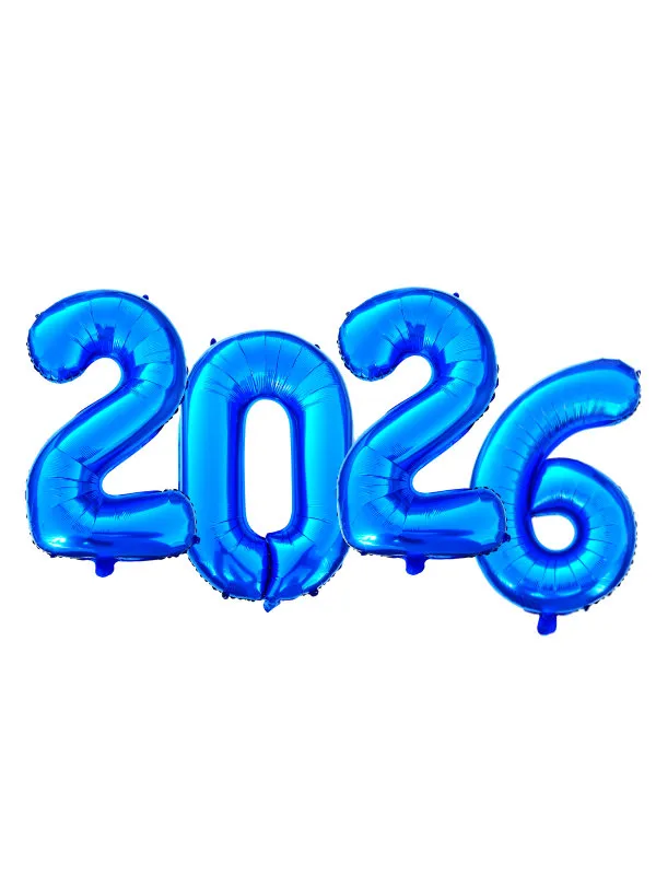 KIT DE BALÕES "2026" 80cm AZUL