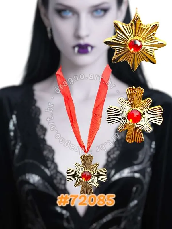 COLAR DE VAMPIRO P/ FANTASIA
