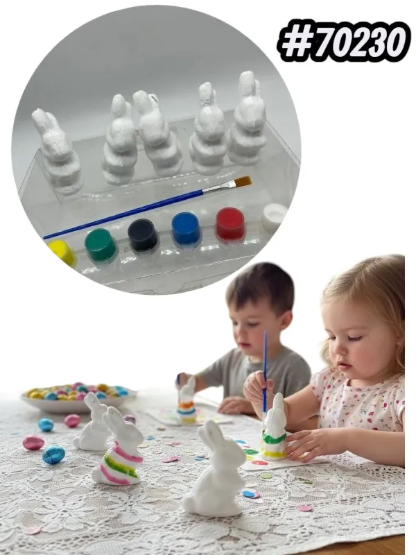 KIT CRIATIVO ISOPOR 5 COELHOS (PCT)