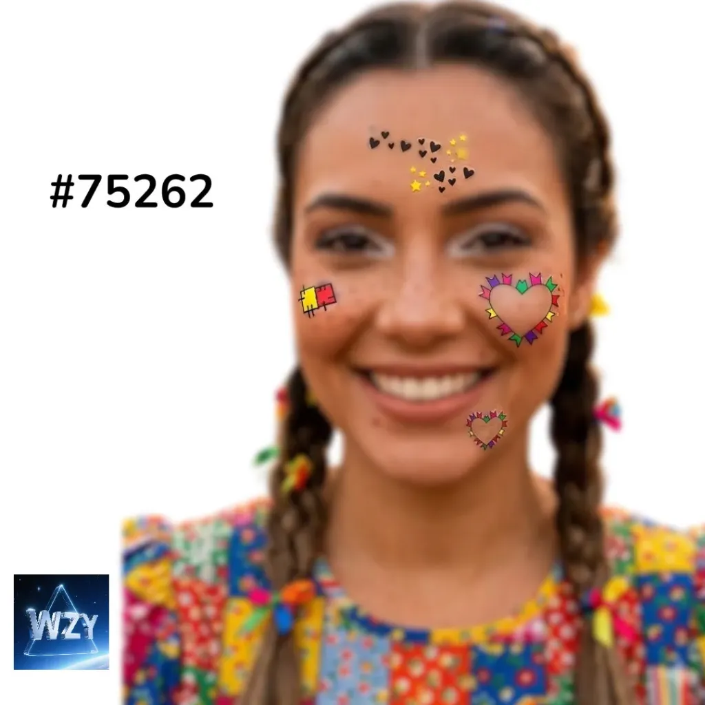 [75262] ADESIVO PARA O ROSTO FESTA JUNINA